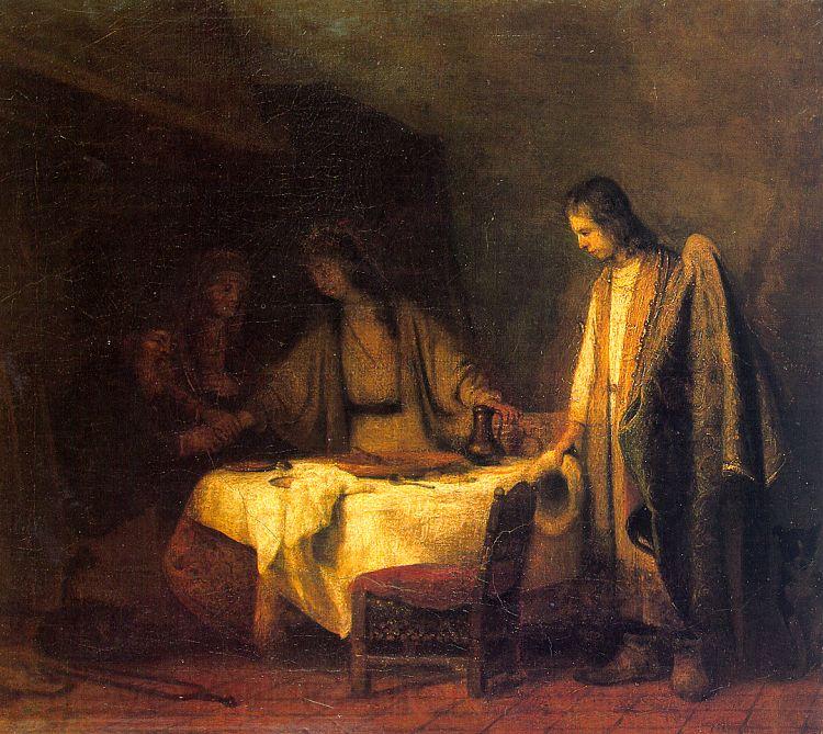 Samuel Dircksz van Hoogstraten Tobias Farewell to His Parents France oil painting art